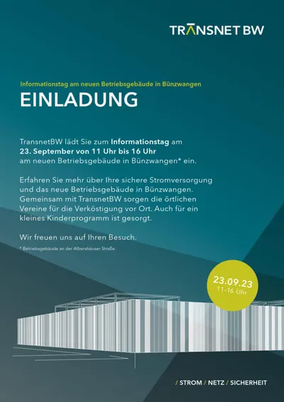 Informationstag am neuen Betriebsgelände in Bünzwangen