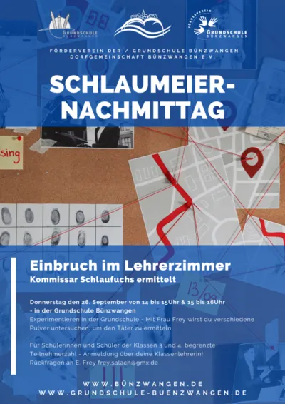 Schlaumeiernachmittag – „Einbruch im Lehrerzimmer“