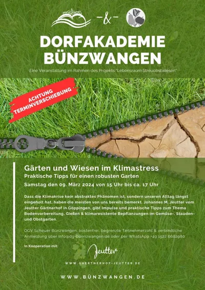 Gärten und Wiesen im Klimastress – Praktische Tipps für einen robusten Garten mit J. Jeutter