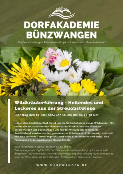 Heilendes und leckeres von Kräutern der Streuobstwiese