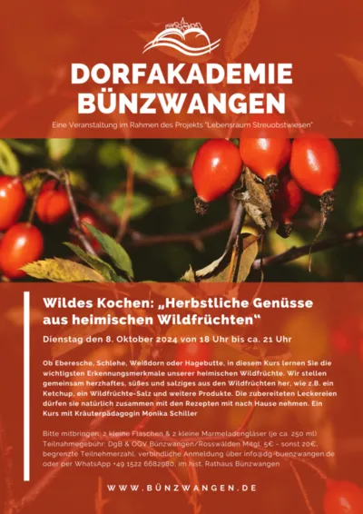 Herbstliche Genüsse aus heimischen Wildfrüchten