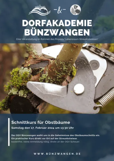 Schnittkurs für Obstbäume