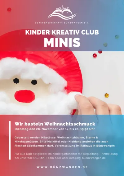 KKC Minis – Wir basteln Weihnachtsschmuck