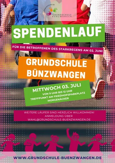 Spendenlauf Grundschule Bünzwangen