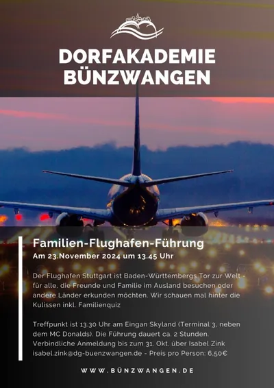 Familien Flughafen Führung