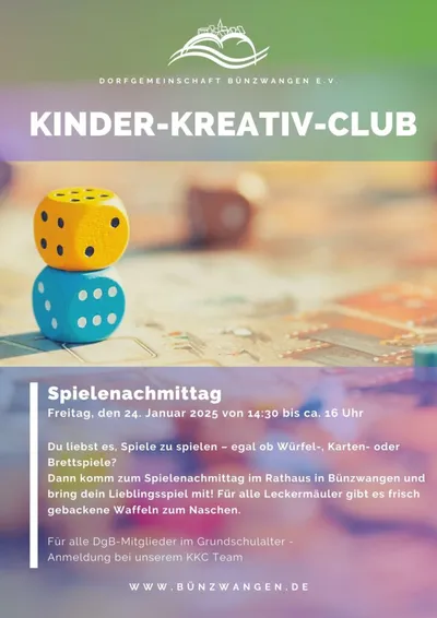 Kinder-Kreativ-Club Spielenachmittag