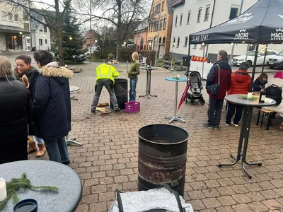 Weihnachtszauber in Bünzwangen am Dorfplatz