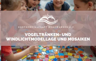 KKC – Vogeltränken- und Windlichtmodellage und Mosaiken