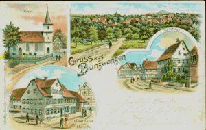 Postkarte „Gruss aus Bünzwangen“ – Kreisarchiv Göppingen